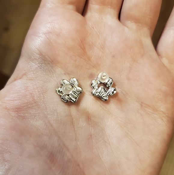 NWOT Silver Paw Prints Studs. - Picture 4 of 6